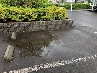 駐車場水たまり